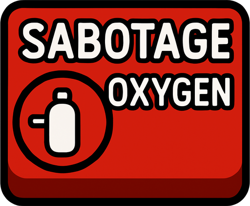 among us sabotageOxygenButton.
In-Game asset.  2d.  High contrast.  No shadows