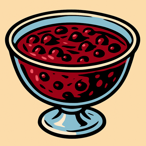 Compote.
In-Game asset.  2d.  High contrast.  No shadows