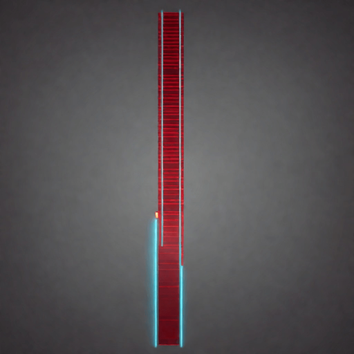 red laser. No background. Transparent background. Blank background. No shadows. 2d. In-Game asset. flat