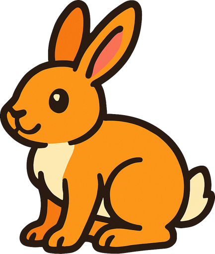 Rabbit.
In-Game asset.  2d.  High contrast.  No shadows