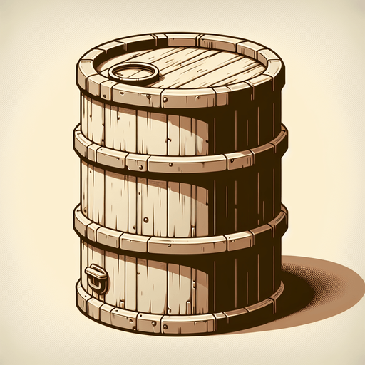 oil barrel.
Single Game Texture. In-Game asset. 2d. Blank background. High contrast. No shadows.