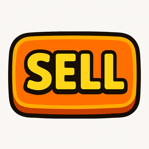 sell button.
In-Game asset.  2d.  High contrast.  No shadows