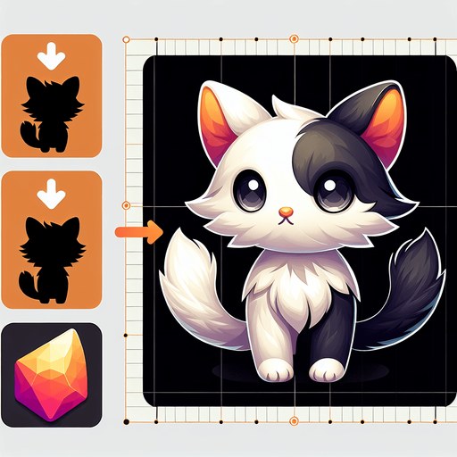 Cat.
Single Game Texture.  In-Game asset.  2d.  Blank background.  High contrast.  No shadows