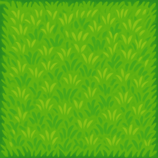 Düz çim zemin.
In-Game asset.  2d.  High contrast.  No shadows