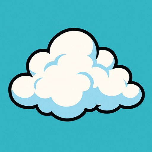 haz una nube individual.
In-Game asset.  2d.  High contrast.  No shadows