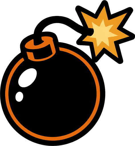 Bomba.
In-Game asset.  2d.  High contrast.  No shadows