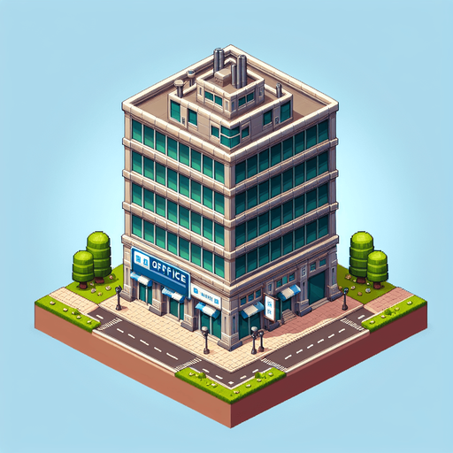 A square building having a banner where we can change name of aur office.
Single Game Texture. In-Game asset. 2d. Blank background. High contrast. No shadows.