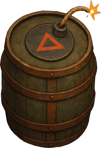 barrel bomb top view