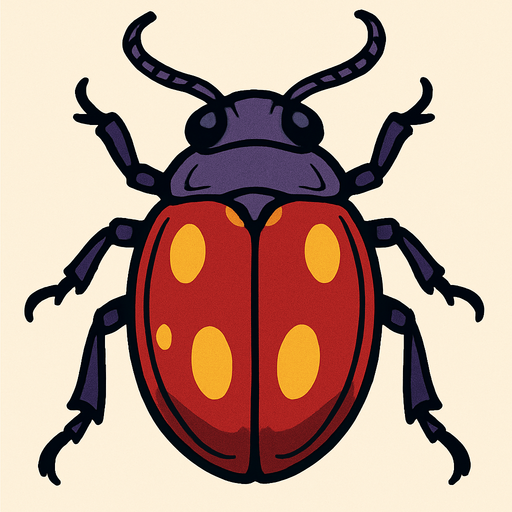 Büyük böcek.
In-Game asset.  2d.  High contrast.  No shadows