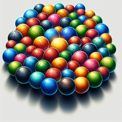 Colour balls.
Single Game Texture.  In-Game asset.  2d.  Blank background.  High contrast
