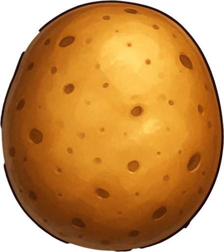 potato top view.
In-Game asset