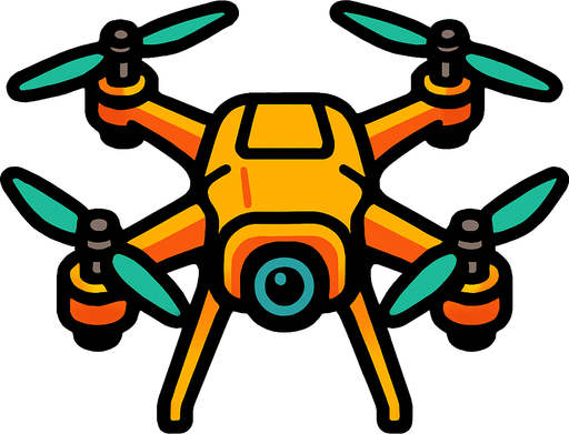 dron.
In-Game asset.  2d.  High contrast.  No shadows