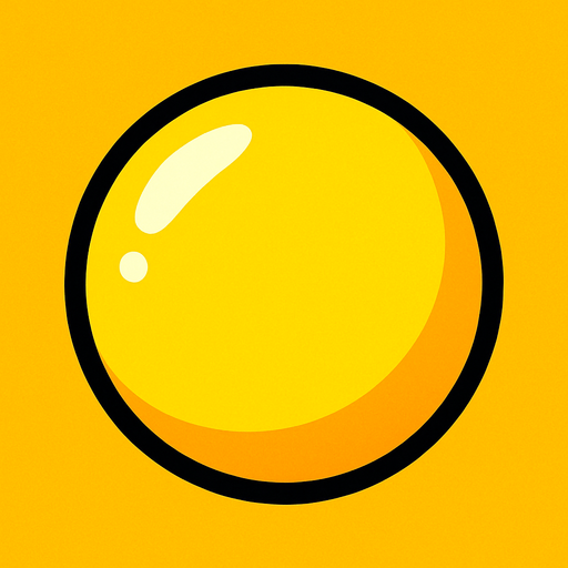 yellowBall.
In-Game asset.  2d.  High contrast.  No shadows