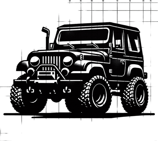 Mahindra thar 4×4 in black color and realistic.
Single Game Texture. In-Game asset. 2d. Blank background. High contrast. No shadows.