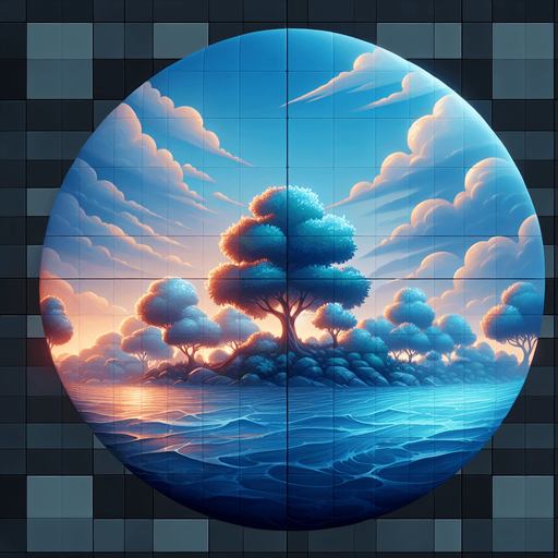 Watery background. 10x10
Game Texture. In-Game asset. 2d. Blank background. High contrast. No shadows.