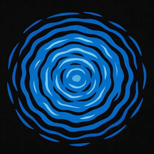 waterRipple top view.
In-Game asset.  2d.  High contrast.  No shadows