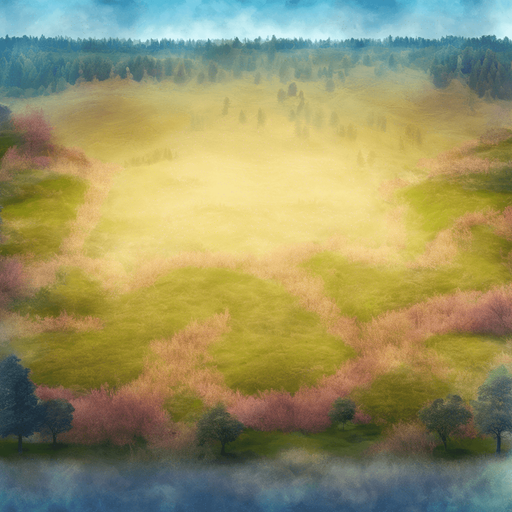 A variation with a few more trees along the outer edges of the meadow.