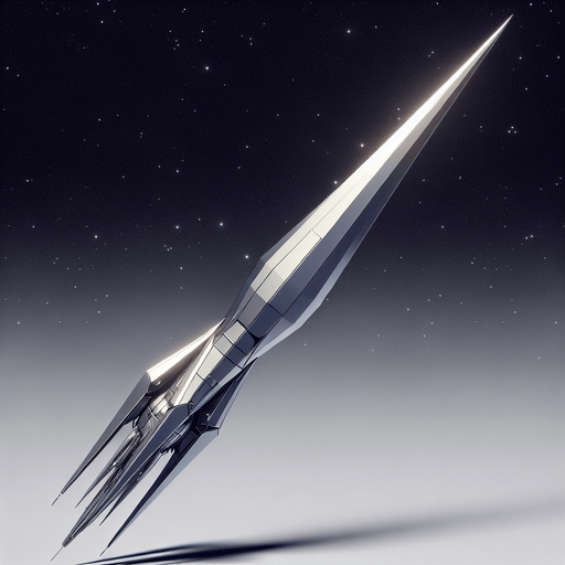 space ship facing upwards
Single Game Texture. In-Game asset. 2d. Blank background. High contrast. No shadows.