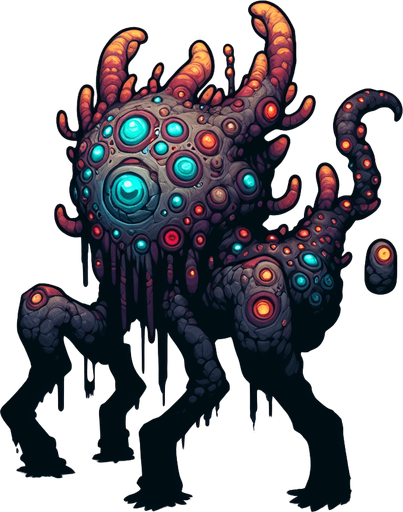 Underground monster.
Single Game Texture.  In-Game asset.  2d.  Blank background.  No shadows