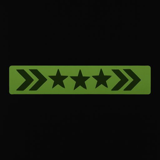 green line with army style.
In-Game asset.  2d.  High contrast.  No shadows