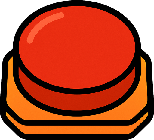 Button red.
In-Game asset.  2d.  High contrast.  No shadows