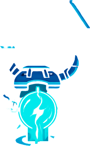 fondo de una fabrica de electricidad tecnologica futurista con muchos detalles en la cual en la parte superior esta la entrada y en la parte inferior esta el nucleo de la fabrica.
In-Game asset.  2d.  High contrast.  No shadows