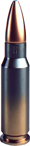 the bullet is of 1 inch and is of m4 rifle..
Single Game Texture. In-Game asset. 3d. Blank background. High contrast. No shadows.