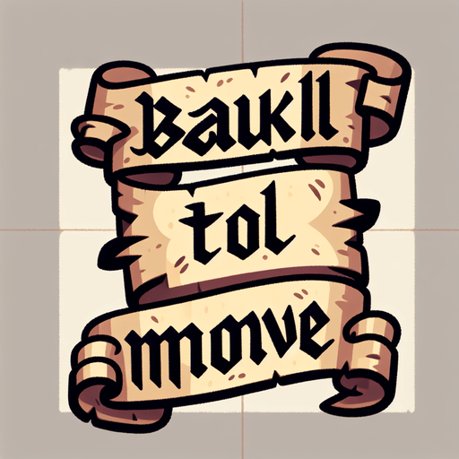 A simple wide hand-drawn symmetrical ribbon banners. The banner text reads “Small bawk to move” in playful, cartoonish black lettering. The ribbon is warm beige parchment. Each side ends with simple curved, scroll-like ribbon.
Single Game Texture.  In-Game asset.  2d.  Blank background.  High contrast.  No shadows.