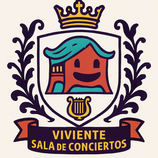 RoyalCrest de una Sala de Conciertos Viviente.
In-Game asset.  2d.  High contrast.  No shadows