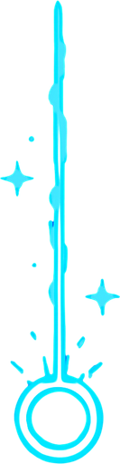 Láser azul.
In-Game asset.  2d.  High contrast.  No shadows