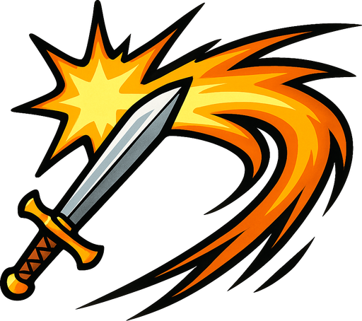 Kılıç vurma efekti.
In-Game asset.  2d.  High contrast.  No shadows