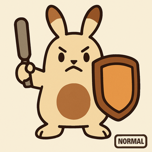 Um monstrinho do tipo normal inspirado em Pokémon e Digimon estilo Defensor.
In-Game asset.  2d.  High contrast.  No shadows