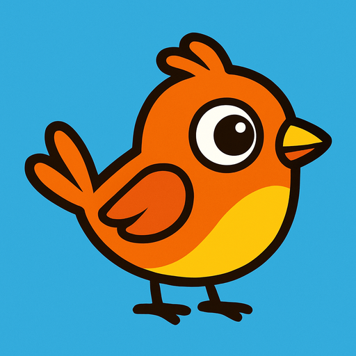 oyunlardaki kuş.
In-Game asset.  2d.  High contrast.  No shadows