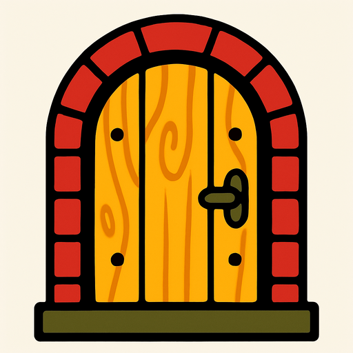 DoorShepe.
In-Game asset.  2d.  High contrast.  No shadows