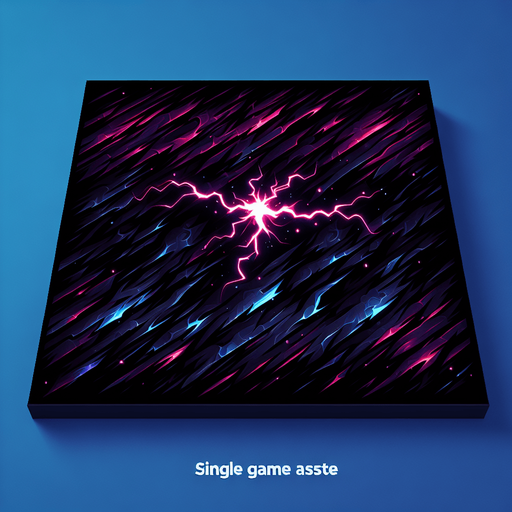 dark electric wave explosive.
Single Game Texture.  In-Game asset.  2d.  Blank background.  High contrast.  No shadows