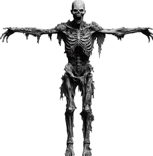 Zombie seen from above. Arms in front of it
Single Game Texture. In-Game asset. 2d. Blank background. High contrast. No shadows.