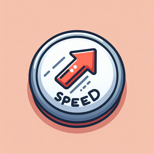 speed button, 2d, cartoon, blank background.
Single Game Texture.  In-Game asset.  2d.  Blank background.  High contrast.  No shadows
