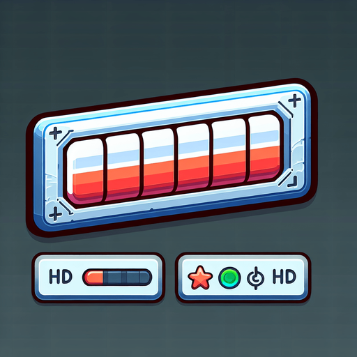 powerbar.
Single Game Texture. In-Game asset. 2d. Blank background. High contrast. No shadows. HD Color