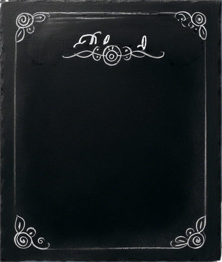 "NOVICE BLEND" handwritten in chalk