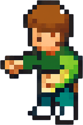 Seeding 2d pixilated topdown.
In-Game asset.  2d.  High contrast.  No shadows