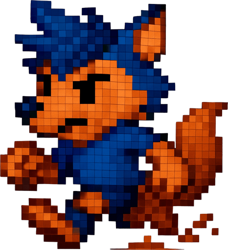 Corriendo, pixelart