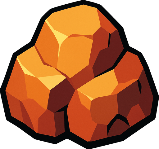 rock.
In-Game asset.  2d.  High contrast.  No shadows