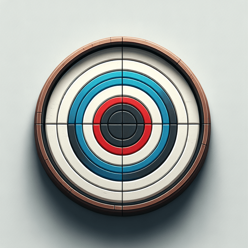 Is a top-down circular image, ideally 60–70 pixels in diameter.

Has a realistic or slightly stylized design (classic carrom striker look).

Has a white outer ring, with either a red, blue, or black inner design..
Single Game Texture.  In-Game asset.  2d.  Blank background.  High contrast.  No shadows