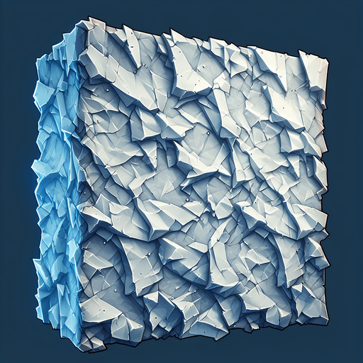 A cyan crumpled paper texture.
Single Game Texture.  In-Game asset.  2d.  Blank background.  High contrast.  No shadows