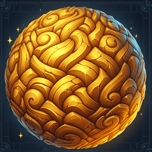 Gold.
Single Game Texture.  In-Game asset.  2d.  Blank background.  High contrast.  No shadows