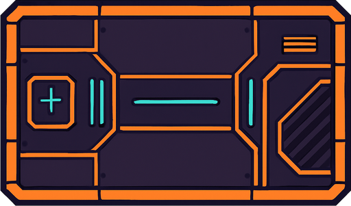 piso futurista.
In-Game asset.  2d.  High contrast.  No shadows