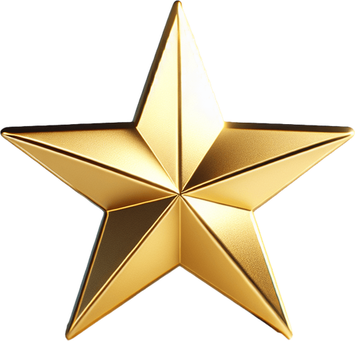 étoile dorée toute simple comme dans les commentaires d'un site web