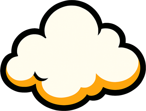 cloud.
In-Game asset.  2d.  High contrast.  No shadows