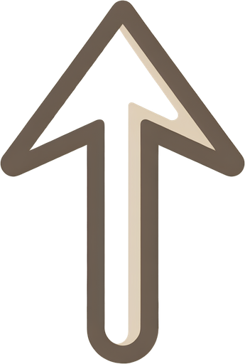 yukarı gösteren yön oku