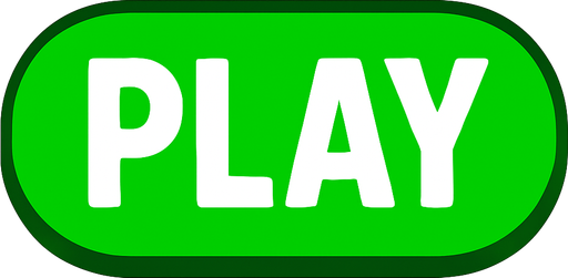 ИГРАТЬ GREEN BUTTON.
In-Game asset.  2d.  High contrast.  No shadows